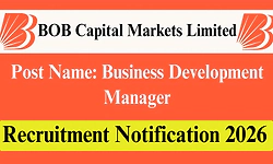 Recruitment: ಬಿಒಬಿ ಕ್ಯಾಪಿಟಲ್‌ ಮಾರ್ಕೆಟ್ಸ್-ವಿವಿಧ ಹುದ್ದೆಗಳಿಗೆ ಅರ್ಜಿ ಆಹ್ವಾನ