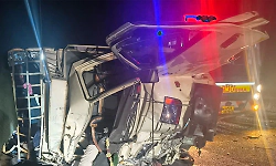 Eight killed in collision near Mantralayam, several injured