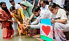 Ashes of Prateek Yadav immersed in Ganga in Haridwar