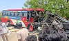 ಟಿಪ್ಪರ್-ಕೆಎಸ್‌ಆರ್‌ಟಿಸಿ ಬಸ್ ಡಿಕ್ಕಿ; ಮೂವರು ಸ್ಥಳದಲ್ಲೇ ಸಾವು;10ಕ್ಕೂ ಹೆಚ್ಚು ಮಂದಿಗೆ ಗಾಯ