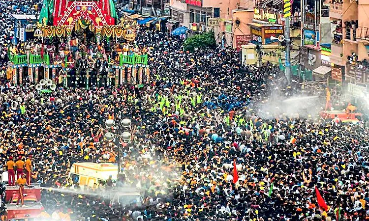 Puri: ಜಗನ್ನಾಥ ರಥಯಾತ್ರೆಯ ವೇಳೆ ಕಾಲ್ತುಳಿತ: ನೂರಕ್ಕೂ ಹೆಚ್ಚು ಜನರಿಗೆ ಗಾಯ