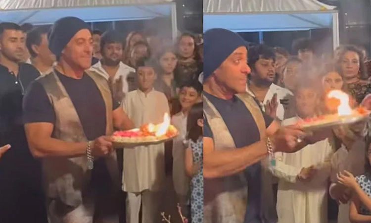 ಗಣೇಶನಿಗೆ ಆರತಿ ವೇಳೆಯಲ್ಲಿ ಸಲ್ಲು ಬಾಯ್ ಯಡವಟ್ಟು: ಸರಿಪಡಿಸಿದ ಸಹೋದರಿ- ವಿಡಿಯೋ ವೈರಲ್!