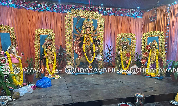 ಪಣಂಬೂರಿನಲ್ಲಿ ಬಂಗಾಳ ಶೈಲಿಯ ದುರ್ಗಾ ಪೂಜೆಗೆ ಚಾಲನೆ