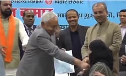 Bihar CM removes hijab from newly appointed doctor's face at govt event, stokes controversy