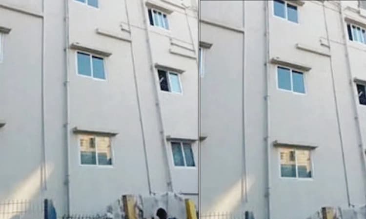 ಪೊಲೀಸರ ಕಂಡು ಲಾಡ್ಜ್‌ ಮೇಲಿಂದ ಜಿಗಿದ ಯುವತಿ