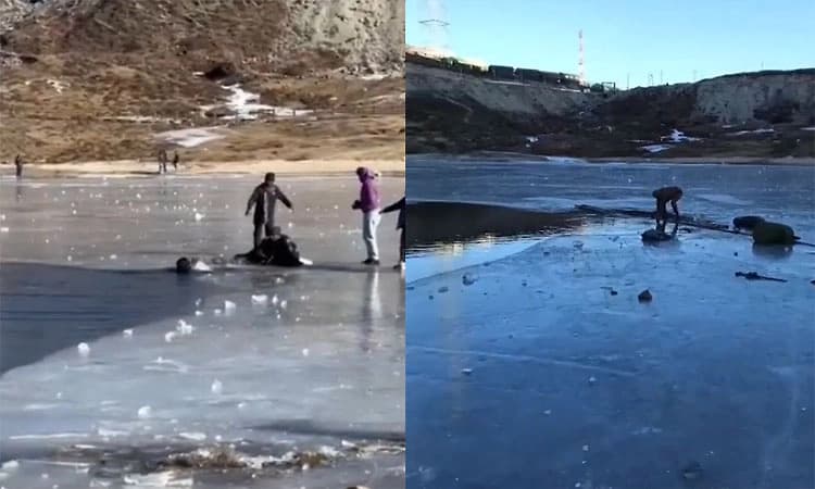 ಅರುಣಾಚಲ; ಹೆಪ್ಪುಗಟ್ಟಿದ  ಸರೋವರದಲ್ಲಿ ಮುಳುಗಿ ಕೇರಳದ ಪ್ರವಾಸಿಗರಿಬ್ಬರ ಸಾವು