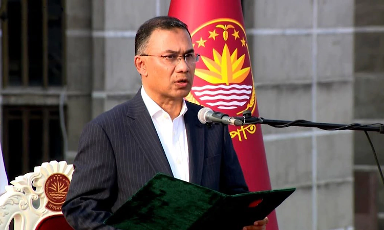 Tarique Rahman sworn in as new Prime Minister of Bangladesh