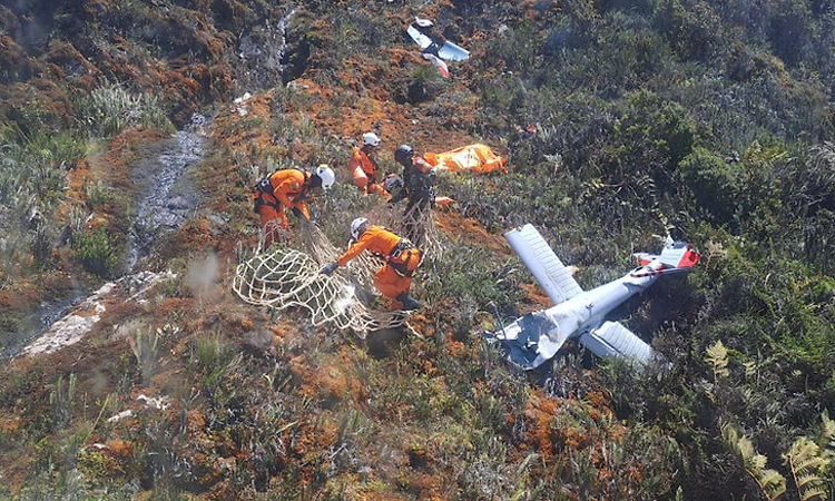 Helicopter crash on Indonesia's Borneo island kills 8