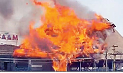 Newly opened hotel gutted in fire near NICE Road in Bengaluru