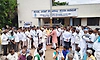 ವಿದ್ಯುತ್ ಖಾಸಗೀಕರಣ ವಿರೋಧಿ ಪ್ರತಿಭಟನೆ, ಕಾರ್ಯಕರ್ತರು- ಹೋರಾಟಗಾರ ಘರ್ಷಣೆ, ಮಾತಿನ ಚಕಮಕಿ