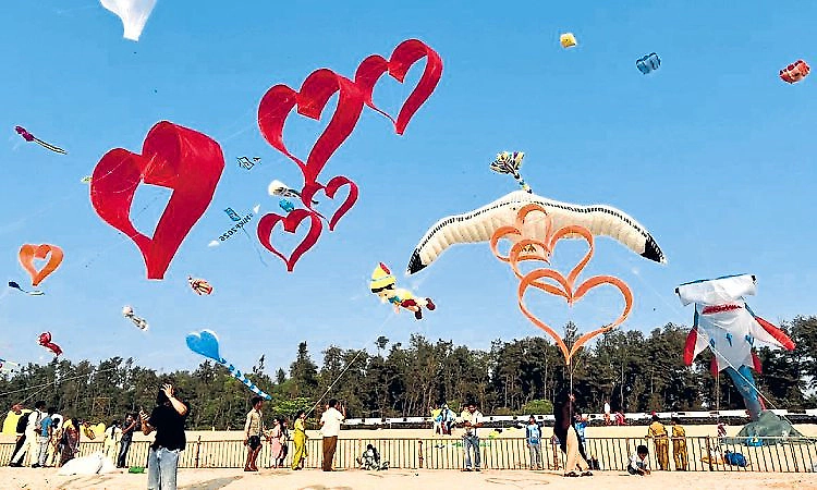 Giant shark kite steals the show at Mangaluru kite festival