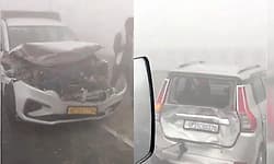 Delhi-Lucknow Highway: ದಟ್ಟ ಮಂಜಿನಿಂದಾಗಿ ಸರಣಿ ಅಪಘಾತ; 12 ಜನರಿಗೆ ಗಾಯ