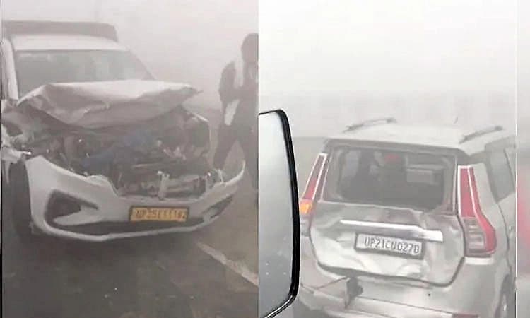 Delhi-Lucknow Highway: ದಟ್ಟ ಮಂಜಿನಿಂದಾಗಿ ಸರಣಿ ಅಪಘಾತ; 12 ಜನರಿಗೆ ಗಾಯ