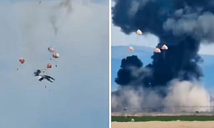 Fighter jets: ಏರ್‌ ಶೋ ವೇಳೆ ಆಕಾಶದಲ್ಲೇ ಡಿಕ್ಕಿ ಹೊಡೆದು ಪತನಗೊಂಡ ಯುಎಸ್ ಫೈಟರ್ ಜೆಟ್‌ಗಳು