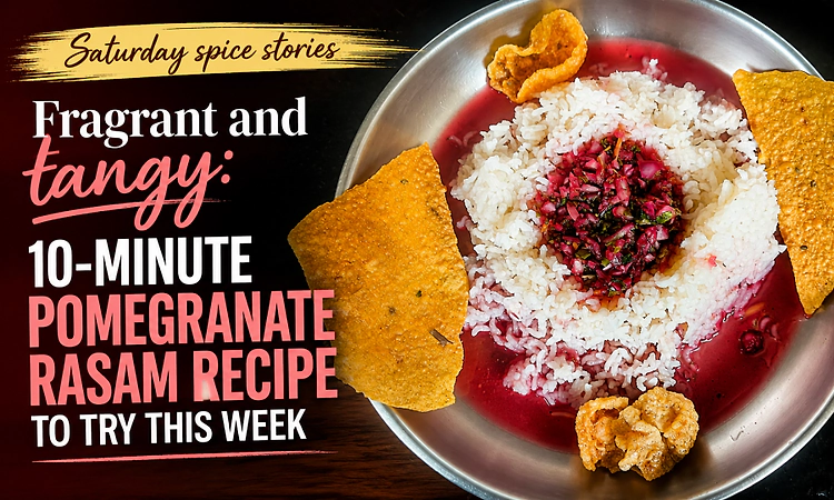 Fragrant and tangy: 10-minute pomegranate rasam recipe to try this week