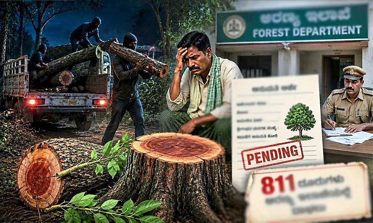 ಗಂಧದ ಕಟಾವಿಗೆ ಅನುಮತಿ ಕೇಳಿದ ಕೂಡಲೇ ಕಳ್ಳತನ!