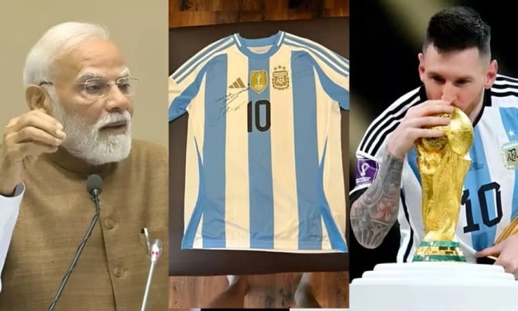 Messi sends signed World Cup jersey for PM Modi’s 75th birthday