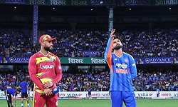 ಭಾರತ-ವೆಸ್ಟ್‌ ಇಂಡೀಸ್‌ ನಿರ್ಣಾಯಕ ಪಂದ್ಯ ಮಳೆಗೆ ಆಹುತಿ: ಟಿ20 ಸರಣಿ ಡ್ರಾ!