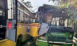 Sagar: Government bus hits school bus, several injured