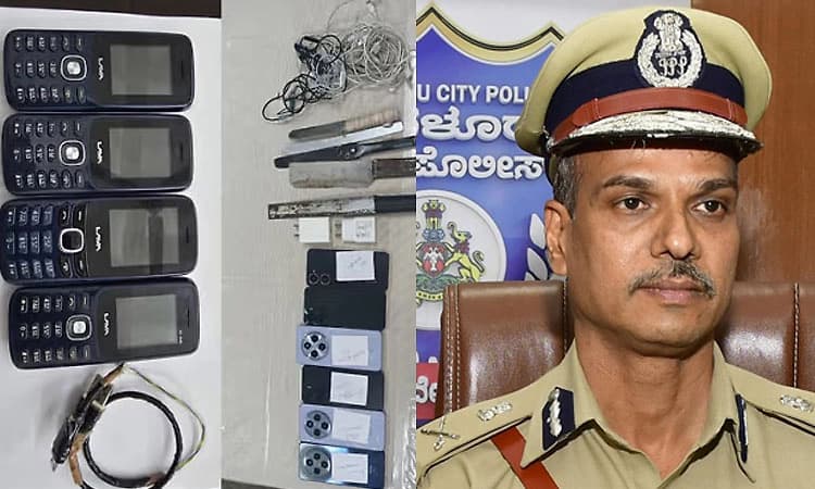 ರಾಜ್ಯದಲ್ಲಿ ಆಪರೇಷನ್‌ ಕ್ಲೀನ್‌ ಜೈಲ್‌: 36 ಗಂಟೆ ಪರಿಶೀಲನೆ, 24 ಮೊಬೈಲ್‌ಗಳು ಪತ್ತೆ!