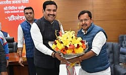 ಬಿಜೆಪಿ ರಾಷ್ಟ್ರೀಯ ಕಾರ್ಯಾಧ್ಯಕ್ಷ ನಿತಿನ್  ನಬಿನ್‌ ಭೇಟಿಯಾದ ಬಿ.ವೈ.ವಿಜಯೇಂದ್ರ