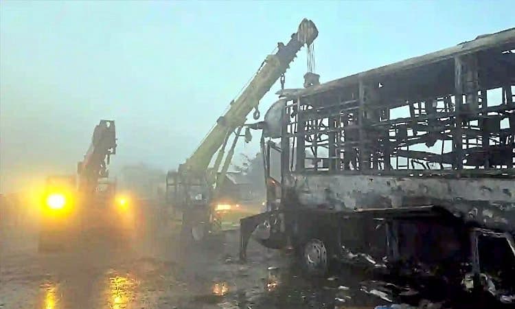 ಮಂಜಿನಿಂದ ಸರಣಿ ಅಪಘಾತ: ಸಾವಿನ ಸಂಖ್ಯೆ 19ಕ್ಕೆ ಏರಿಕೆ