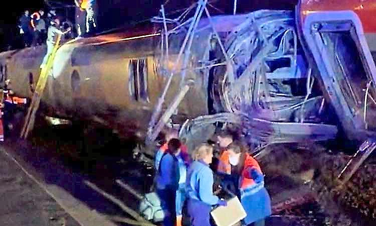 High-speed trains collide after one derails in southern Spain, killing at least 20