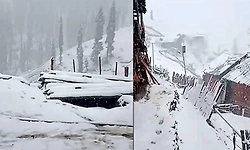 Srinagar: ಕಾಶ್ಮೀರದಲ್ಲಿ ಹಿಮಪಾತ, ಮಳೆ: ಕಣಿವೆಯಲ್ಲಿ ಕುಸಿದ ತಾಪಮಾನ!