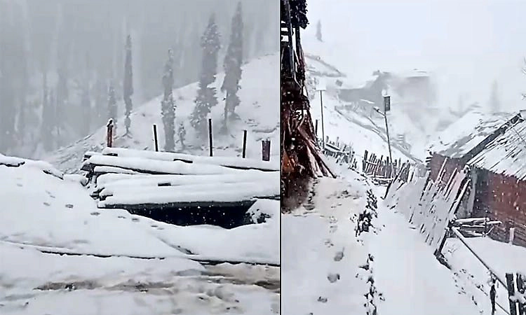 Srinagar: ಕಾಶ್ಮೀರದಲ್ಲಿ ಹಿಮಪಾತ, ಮಳೆ: ಕಣಿವೆಯಲ್ಲಿ ಕುಸಿದ ತಾಪಮಾನ!