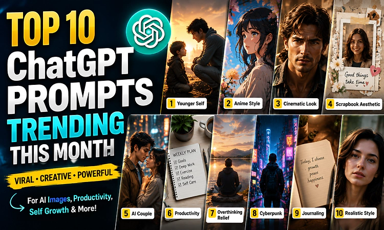 Top 10 ChatGPT prompts trending this month on social media