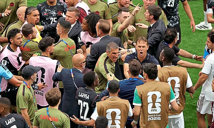 FIFA World Cup 2026: Canada, Qatar players clash on field right after match