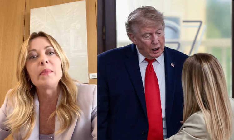 Trump says Meloni 'begged' for photo, Italian PM dismisses claim as 'fully made up'
