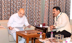 ಅಮಿತ್ ಶಾ- ಬಿವೈವಿ ಭೇಟಿ: ಬಳ್ಳಾರಿ ಚಲೋ ವರದಿ ಒಪ್ಪಿಸಿದ ರಾಜ್ಯಾಧ್ಯಕ್ಷ