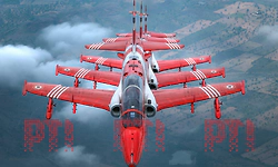Surya Kiran team enthrals Mysuru crowd with 20-minute air show