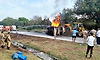 ನೈಸ್ ರಸ್ತೆಯಲ್ಲಿ ಹೊತ್ತಿ ಉರಿದ ಟ್ಯಾಂಕರ್‌