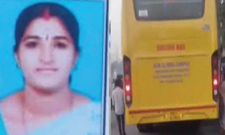 Bengaluru: ಖಾಸಗಿ ಕಾಲೇಜು ಬಸ್‌ ಡಿಕ್ಕಿ: ತಾಯಿ-ಮಗ ಸಾವು