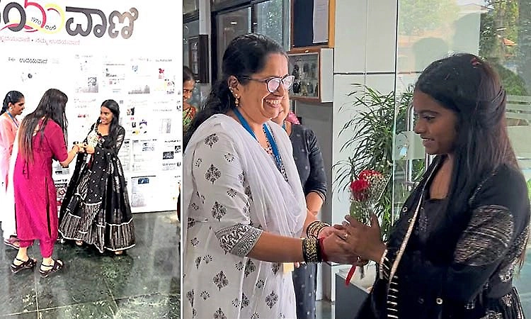 Bigg Boss Kannada 12 runner-up Rakshita Shetty visits Udayavani head office