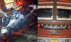 Pavagada: ಬೈಕ್ ಮತ್ತು ಲಾರಿ ನಡುವೆ ಅಪಘಾತ; ಸ್ಥಳದಲ್ಲಿಯೇ ಯುವಕ ಸಾವು