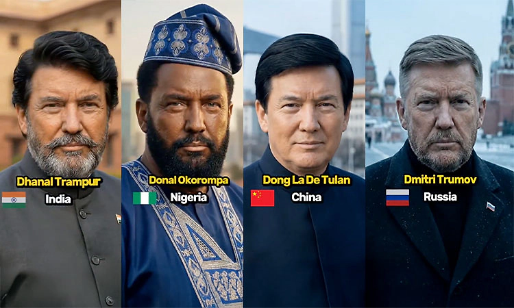 AI looks: ಒಂದು ವೇಳೆ ಟ್ರಂಪ್ ಭಾರತ,ಚೀನ,ನೈಜೀರಿಯಾದಲ್ಲಿ ಹುಟ್ಟಿದ್ದರೆ ಹೇಗಿರುತ್ತಿದ್ದರು? 