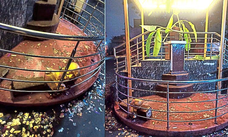 Haveri: ಬಸವ ಜಯಂತಿ ದಿನವೇ ರಾಷ್ಟ್ರಪಿತನಿಗೆ ಅಪಮಾನ.. ಕಿಡಿಗೇಡಿಗಳಿಂದ ಗಾಂಧಿ ಪುತ್ಥಳಿ ಧ್ವಂಸ