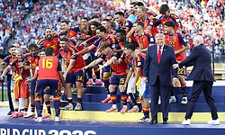 Viral: Donald Trump stays on podium during Spain's World Cup celebrations, FIFA chief intervenes