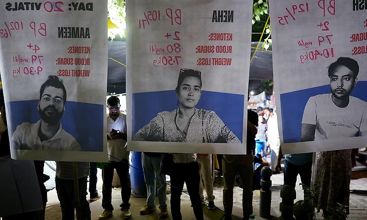AISA activists end 23-day fast after appeal from MPs, civil society leaders