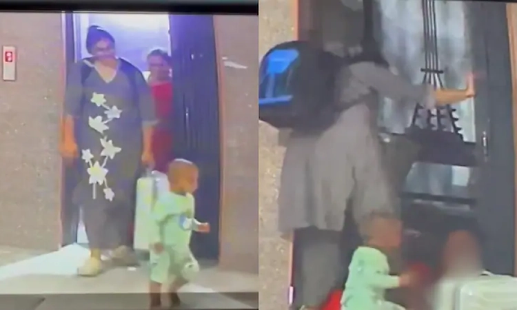 On camera: Lift moves as woman tries to exit, 50-year-old dies