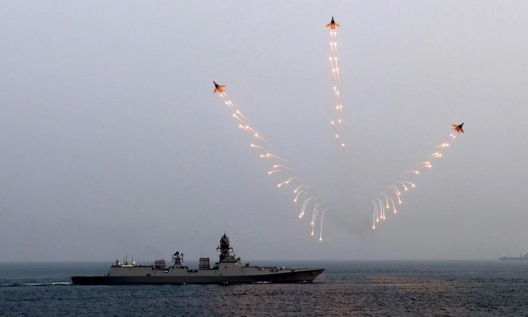 PM Modi celebrates Diwali with Navy personnel onboard INS Vikrant