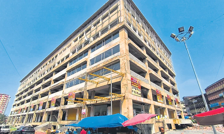 Rebuilt Central Market building in Mangaluru nears completion