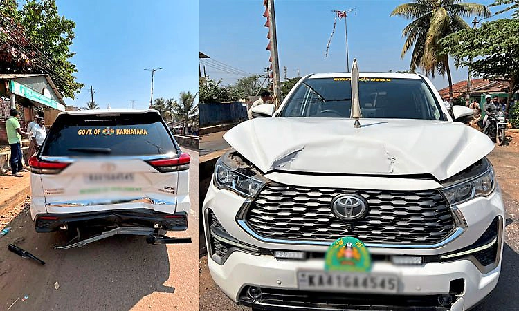 Shivamogga: ಸಂಸದ ಬಿ.ವೈ. ರಾಘವೇಂದ್ರ ಕಾರಿಗೆ ಹಿಂಬದಿಯಿಂದ ಡಿಕ್ಕಿ ಹೊಡೆದ ವಾಹನ