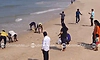 Fish wash ashore at Maraswami beach in Maravanthe, locals gather