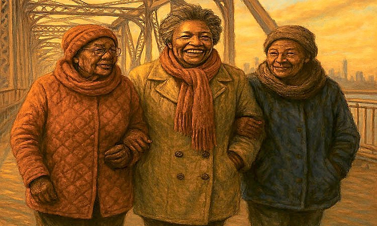 ಶಾಂತಿ ಸೇತುವೆಯ ಮೇಲೆ ಮೂವರು ಅಜ್ಜಿಯರ ನಿಶ್ಯಬ್ದ ಪಾದಯಾತ್ರೆ