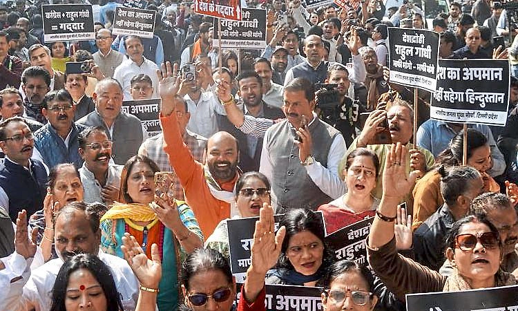 ಎಐ ಶೃಂಗ: ಕಾಂಗ್ರೆಸ್ ವಿರುದ್ಧ ದೇಶಾದ್ಯಂತ ಬಿಜೆಪಿ ಪ್ರತಿಭಟನೆ