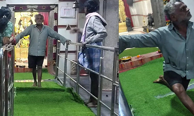 ಮೈಮೇಲೆ ದೇವರು ಬಂದಂತೆ ನಟಿಸಿ ದಲಿತ ದಂಪತಿಯನ್ನು ಆಚೆ ಕಳಿಸಿದ ವ್ಯಕ್ತಿ